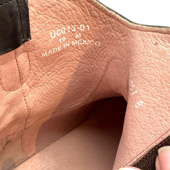 Miss Macie Western Embroidered Snip Toe Side Zip Ankle Boot Gray Pink 10 - Picture 9 of 10